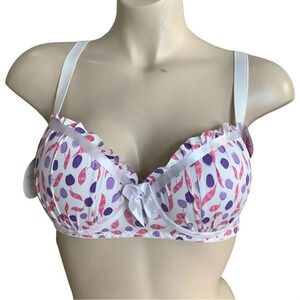 Massam Size Large Floral Underwire Bra. Made in Brazil. New with Tags